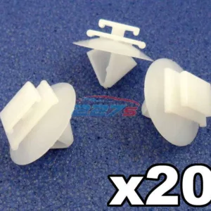 20x Peugeot Side Moulding Clips / Rubstrip Plastic Trim Clips / Fastener Clips