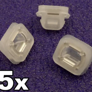5x BMW Door Insert Trim Strip Grommet. Plastic Clips for Door Card Inlay Strip