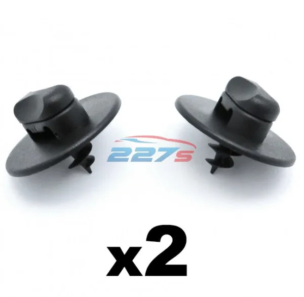 2x VW Floor Mat Clips- Twist Lock Carpet Mat Plastic Clips for some VW models