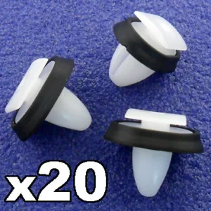 20x Peugeot Boxer Exterior Side Moulding Rub Bumpstrip / Lower Door Trim Clips