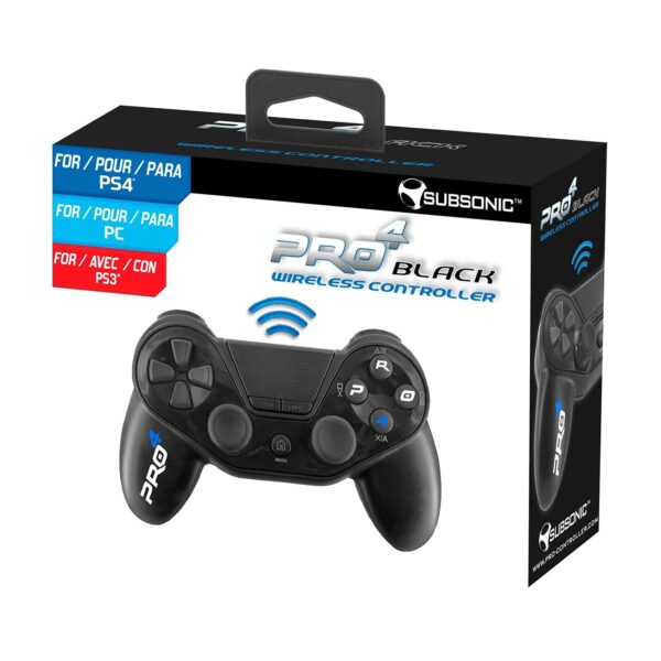 Pro4 black wireless gamepad controller for Playstion 4 / PS (Sony Playstation 4)