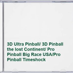 3D Ultra Pinball/ 3D Pinball the lost Continent/ Pro Pinball Big... - Game 0CVG Pre-Owned