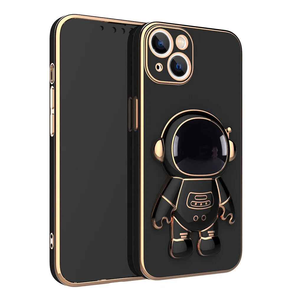 Astronaut Stand Phone Case Cover Samsung Galaxy A04S Black