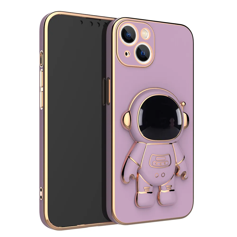 Astronaut Stand Phone Case Cover Samsung Galaxy A04S Purple