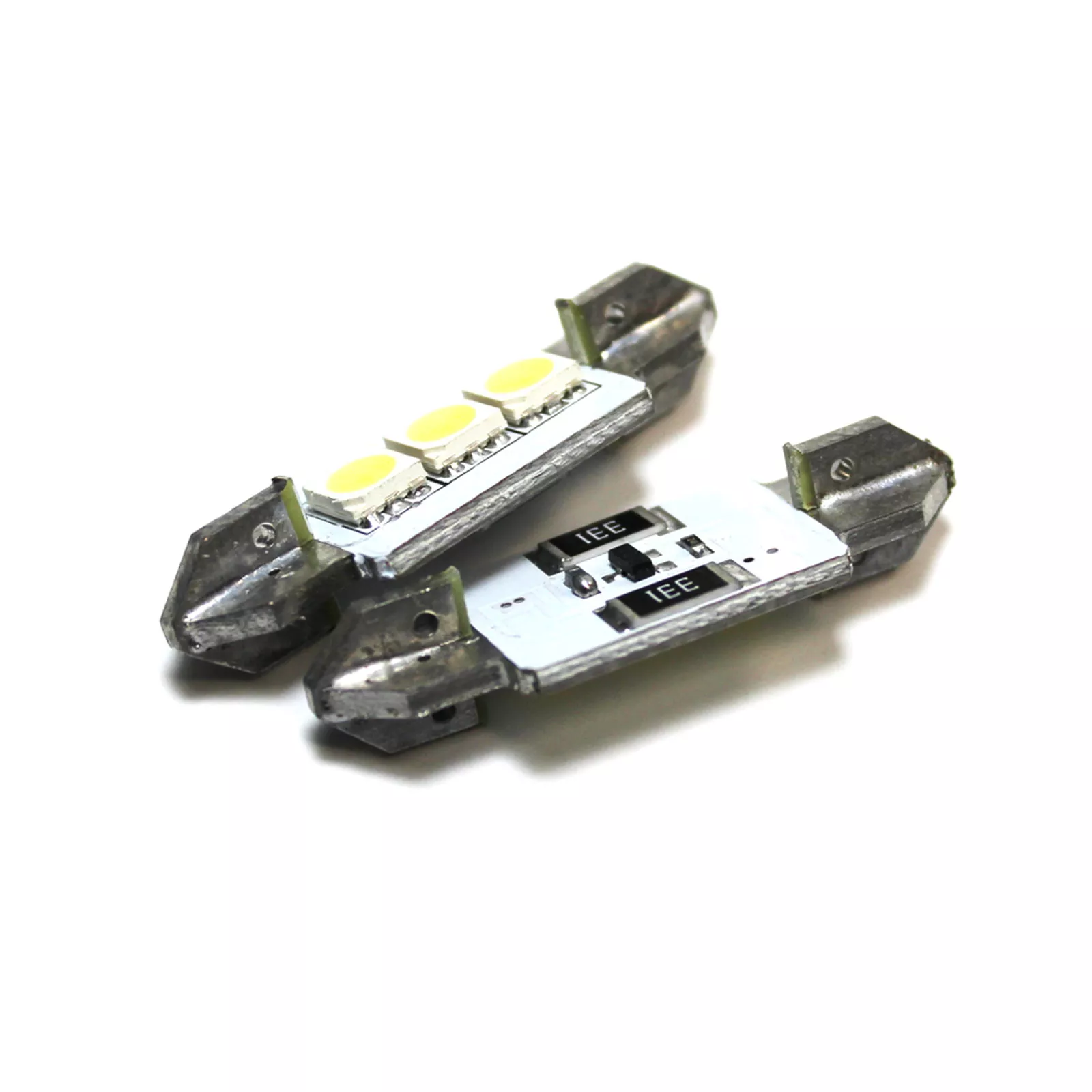 2x Mercedes C-Class CL203 Bright Xenon White 3SMD LED Canbus Number Plate Bulbs