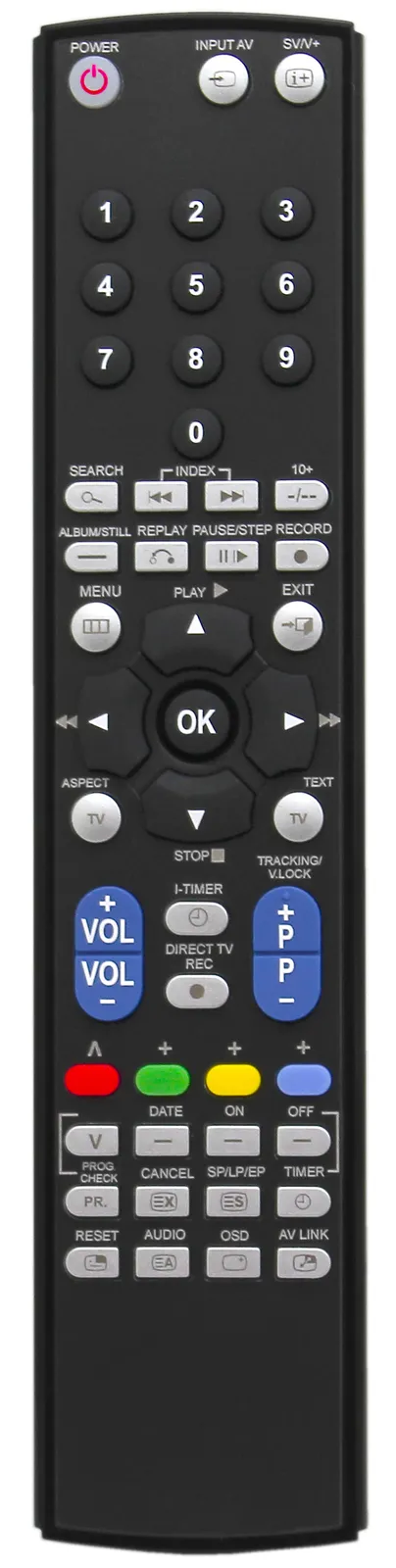 RM-Series Replacement Remote Control fits Panasonic NV-FJ630B-S NVFJ630BS