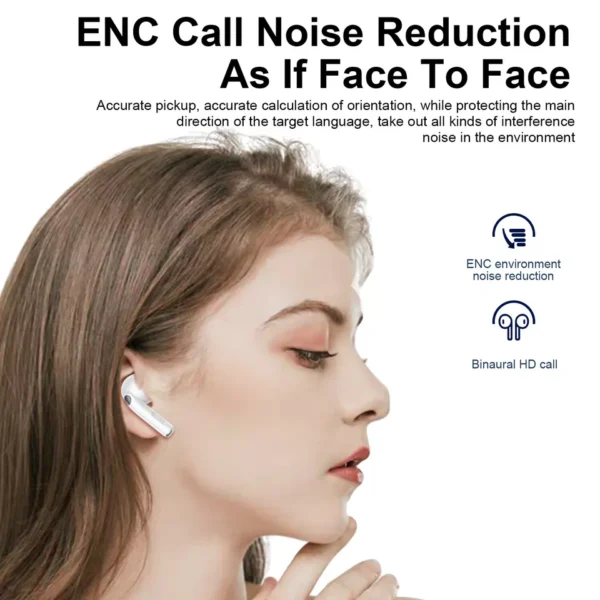 TWS Wireless Bluetooth Earphones Air In-Ear Pods Buds for iphone Samsung Android White - Image 3