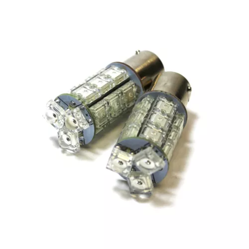 2x Mercedes C-Class S204 18-LED Front Indicator Repeater Turn Signal Light Bulbs