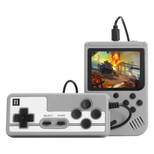 Handheld Retro Video Game Console Gameboy Built-in 500 In 1 Classic Games 2 Player Grey