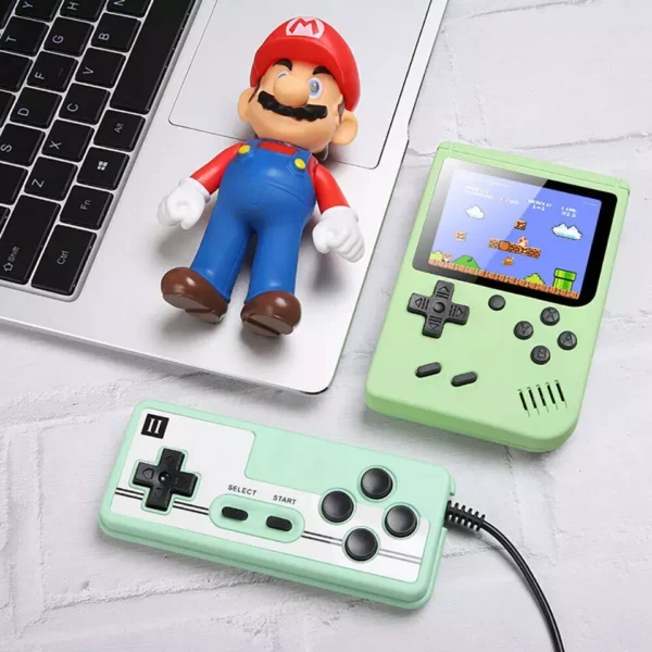 Handheld Retro Video Game Console Gameboy Built-in 500 In 1 Classic Games 2 Player Green