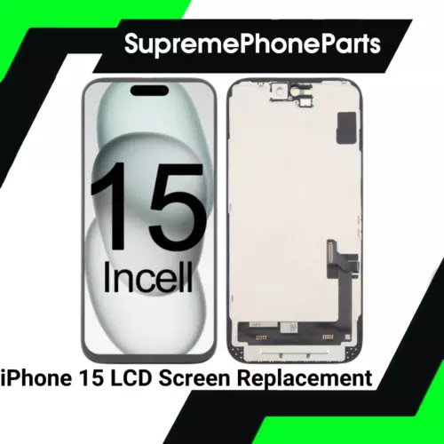 For iPhone 15 LCD Incell Display Screen Replacement 3D Touch Digitizer