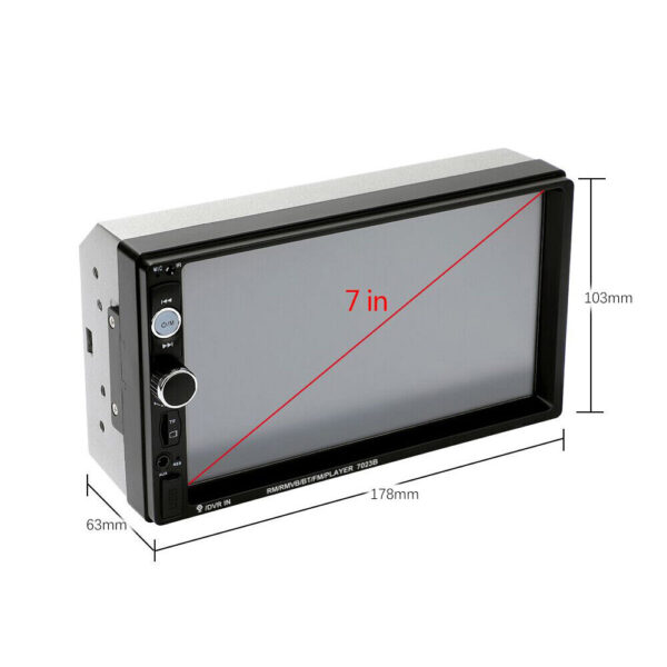 7" inch Bluetooth Car Radio Stereo Double 2DIN FM USB/MP5 Player Touch Screen TF - Image 12