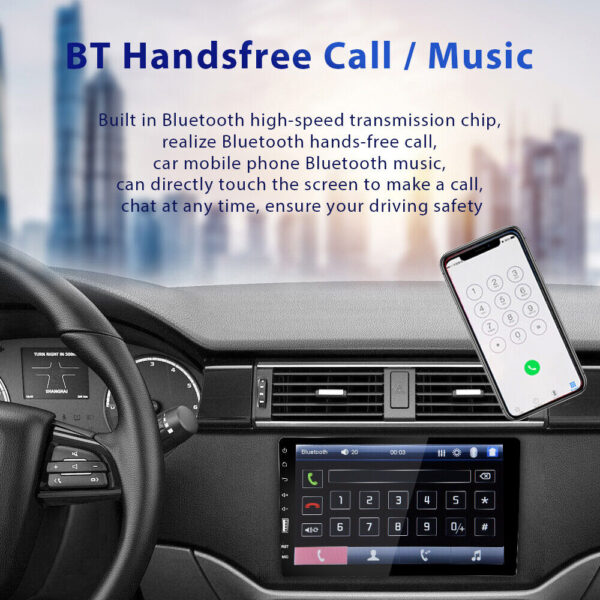 9" Single 1Din Car Stereo Radio for Apple/Android Car Play Touch Screen - Image 6