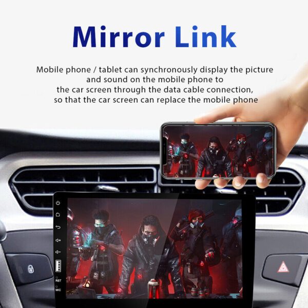 9" Single 1Din Car Stereo Radio for Apple/Android Car Play Touch Screen - Image 7