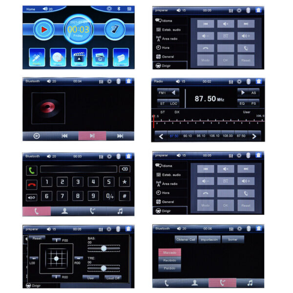 9" Single 1Din Car Stereo Radio for Apple/Android Car Play Touch Screen - Image 12