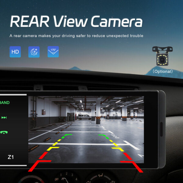 4.1'' Single 1Din Car Stereo Radio Player In-dash Bluetooth Head Unit FM/USB/AUX - Image 10