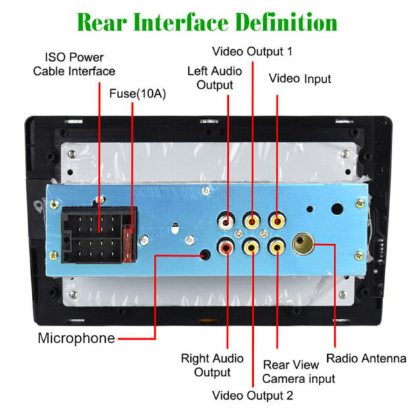 9" Single 1Din Car Stereo Radio for Apple/Android Car Play Touch Screen - Image 22