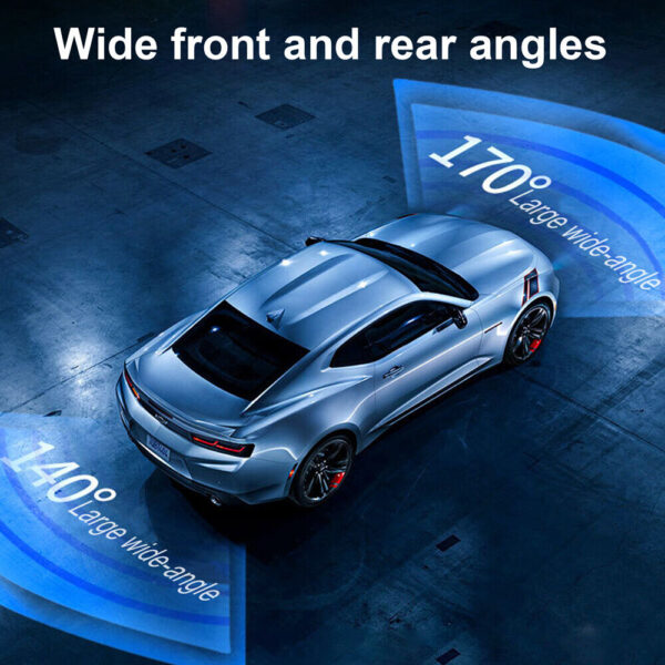 4" In Car Camera Recorder Dual Front and Rear HD 1080P Dash Cam Night Vision - Image 12