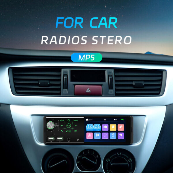 4.1'' Single 1Din Car Stereo Radio Player In-dash Bluetooth Head Unit FM/USB/AUX - Image 15