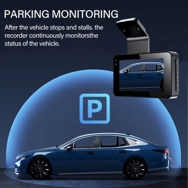 4" Car Camera Recorder GPS WIFI Dual Front Rear HD 1080P Dash Cam Night Vision - Image 6