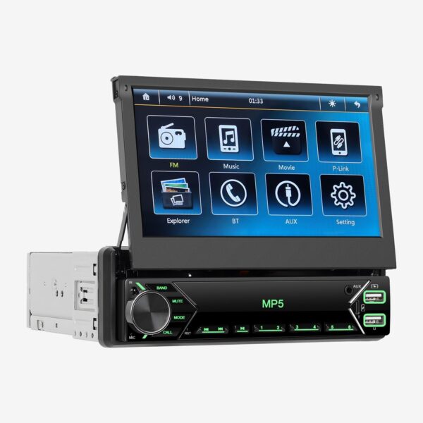 Single 1 DIN Car Radio Stereo Touch Screen Flip out Bluetooth 7 Inch MP5 Player - Image 21