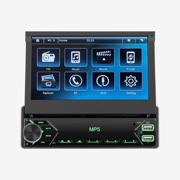 Single 1 DIN Car Radio Stereo Touch Screen Flip out Bluetooth 7 Inch MP5 Player - Image 22
