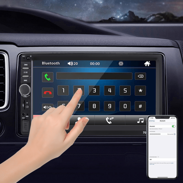 Single 1DIN 7" Car Stereo Radio Apple CarPlay FM BT USB Touch Screen MP5 Player - Image 12