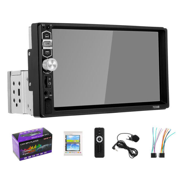Single 1DIN 7" Car Stereo Radio Apple CarPlay FM BT USB Touch Screen MP5 Player - Image 4