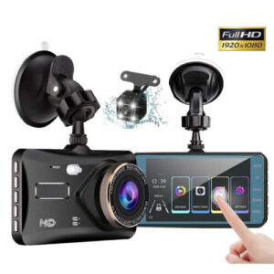 4" 1080P Dual Dash Cam Front and Rear View Car Recorder Camera Night Vision