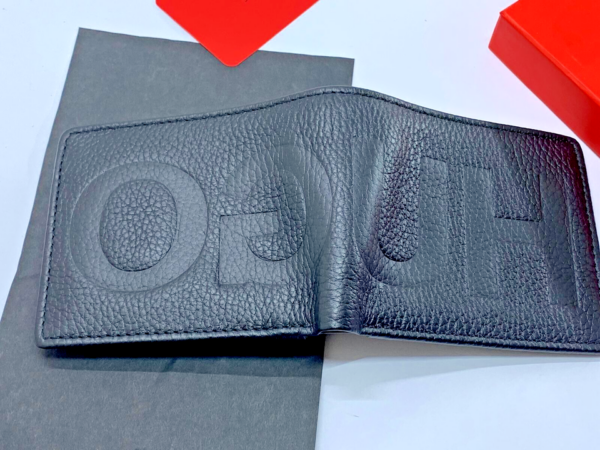 NEW MEN HUGO BY HUGO BOSS VICTORIAN L4CC BIFOLD BLACK LEATHER WALLET COIN POCKET - Image 3