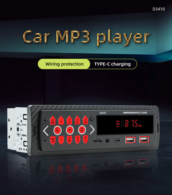 Car Stereo Radio Single 1 Din Bluetooth - Image 3