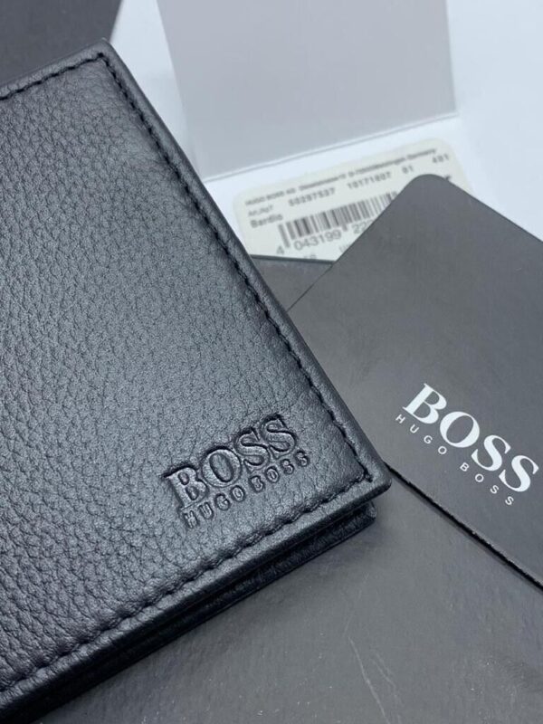 HUGO BOSS Men's BARDIO Bi-Fold Black Leather Wallet 50297527 - Image 2