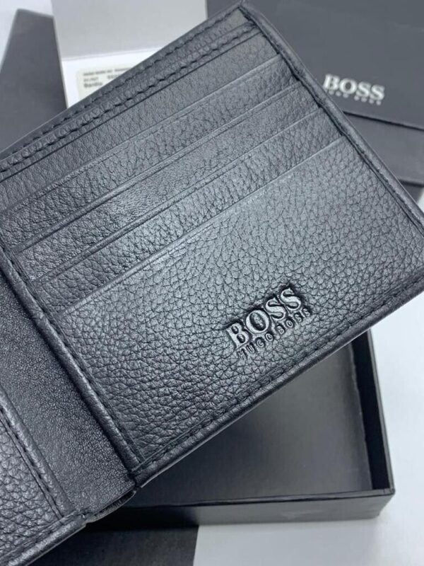 HUGO BOSS Men's BARDIO Bi-Fold Black Leather Wallet 50297527 - Image 4