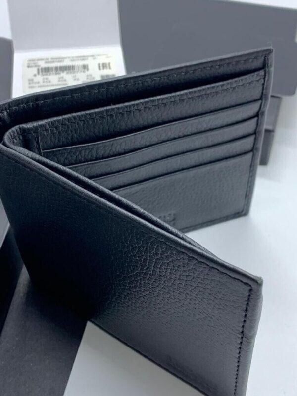 HUGO BOSS Men's BARDIO Bi-Fold Black Leather Wallet 50297527 - Image 7