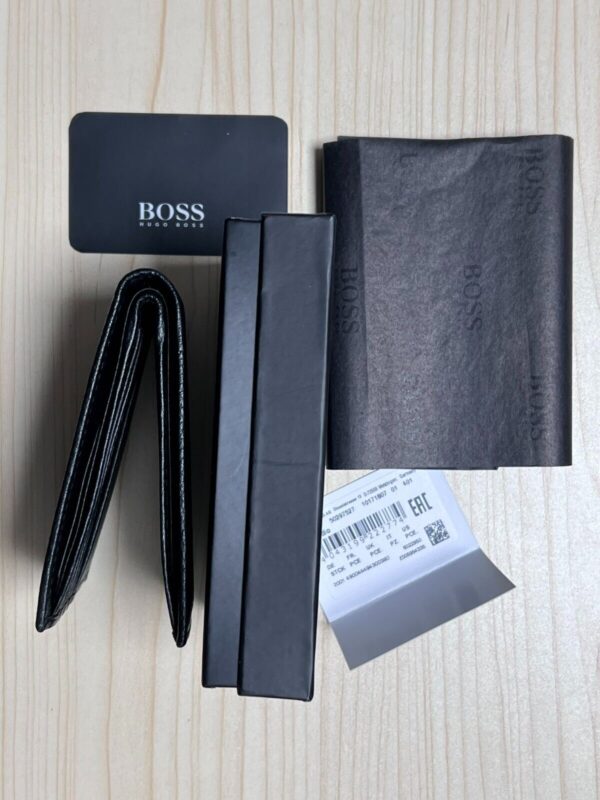 Hugo Boss Bardio Credit Card Holder Black Color Wallet Mens Gift Box Bifold 4043199222774 - Image 11