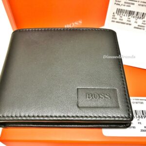 Designer Hugo Boss Leather Wallet Black Model “Pulse 4cc” New With Tags Boxed 4021419165834