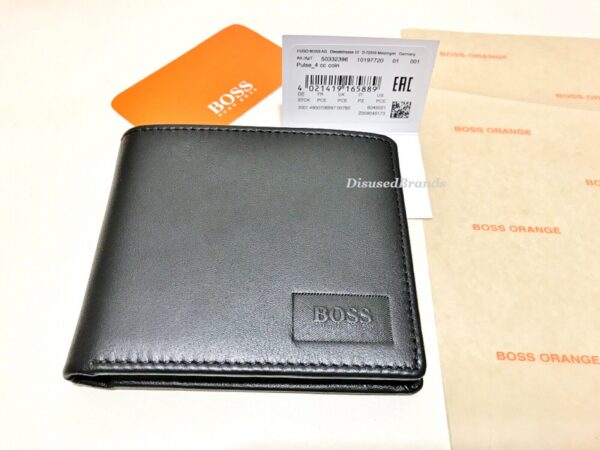 Designer Hugo Boss Leather Wallet Black Model “Pulse 4cc” New With Tags Boxed 4021419165834 - Image 5