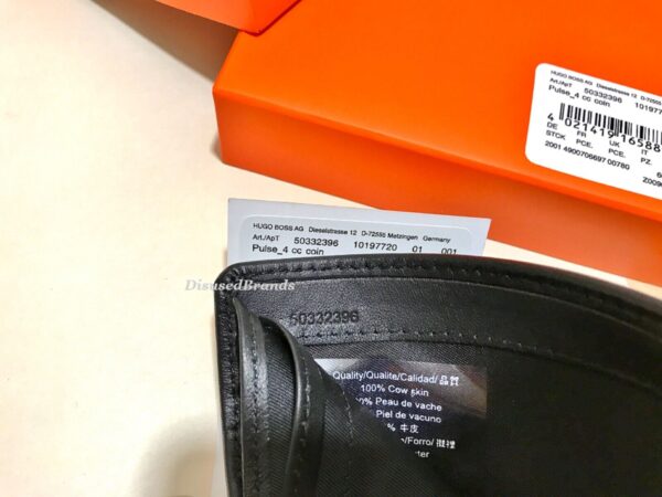 Designer Hugo Boss Leather Wallet Black Model “Pulse 4cc” New With Tags Boxed 4021419165834 - Image 9