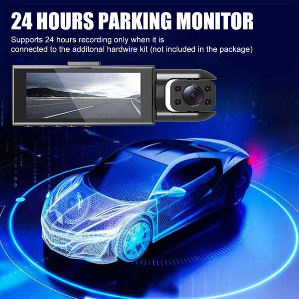 32G WIFI Car Dash Cam 1280P DVR Video Recorder G-Sensor Night Vision 3 Lens - Image 5