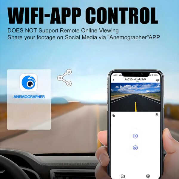 32G WIFI Car Dash Cam 1280P DVR Video Recorder G-Sensor Night Vision 3 Lens - Image 10