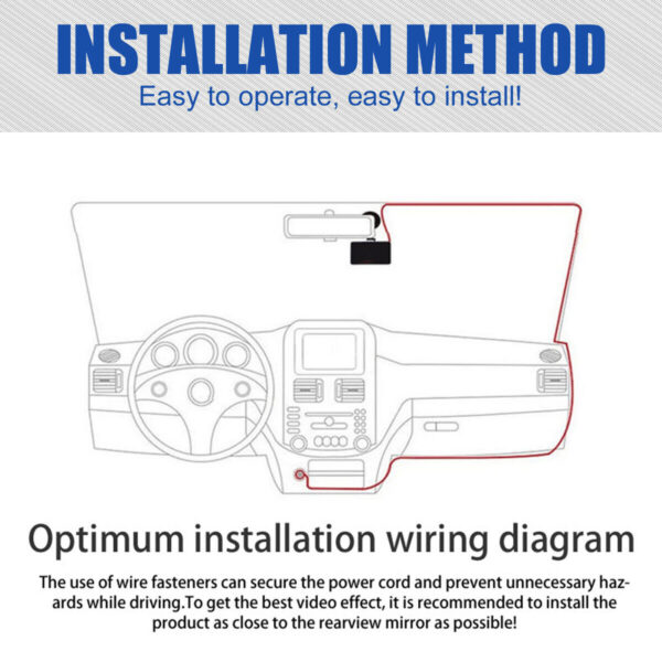 32G WIFI Car Dash Cam 1280P DVR Video Recorder G-Sensor Night Vision 3 Lens - Image 11