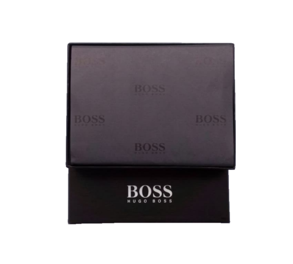 New Hugo Boss Men's Slim Genuine Leather Wallet for Credit Card, Notes & Coins - Image 4