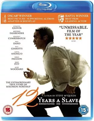 12 Years a Slave (2014) Chiwetel Ejiofor, McQueen (DIR) cert 15 Blu-Ray Pre-Owned