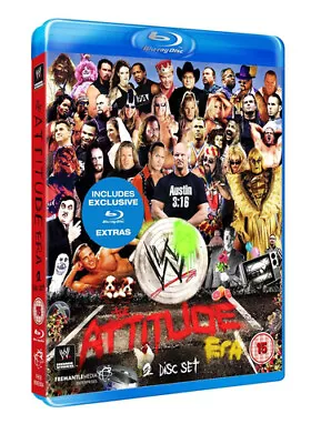 WWE: The Attitude Era (2013) Steve Austin cert 15 2 discs Blu-Ray Pre-Owned