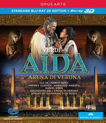 Aida: Arena Di Verona (Oren) (2013) Gianfranco De Bosio cert E Blu-Ray Pre-Owned