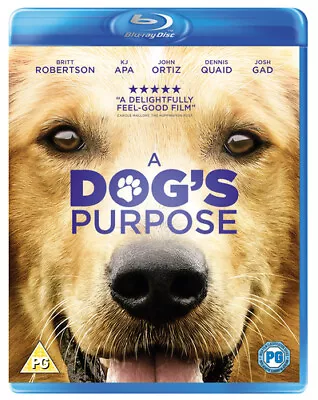 A Dog's Purpose (2017) Britt Robertson, Hallstrom (DIR) cert PG Blu-Ray Pre-Owned