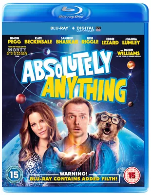 Absolutely Anything (2015) Simon Pegg, Jones (DIR) cert 15 Blu-Ray Pre-Owned