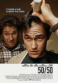 50/50 DVD (2012) Joseph Gordon-Levitt, Levine (DIR) cert 15 Blu-Ray Pre-Owned