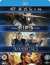47 Ronin/RIPD/Immortals (2014) Keanu Reeves, Rinsch (DIR) cert 15 3 Blu-Ray Pre-Owned