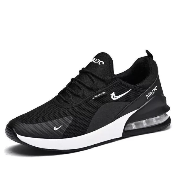 Mens Womens Gym Trainers Comfy Casual Sports Athletic Running Shoes UK 9 / EUR 44 Black - Image 6